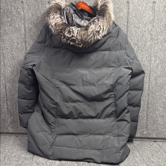 Artic Expedition Black Quilted Puffer Coat with Fur Trim - Picture 3 of 7